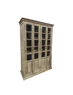 Présentoir Home ESPRIT Blanc Bois de manguier 135 x 50 x 210 cm