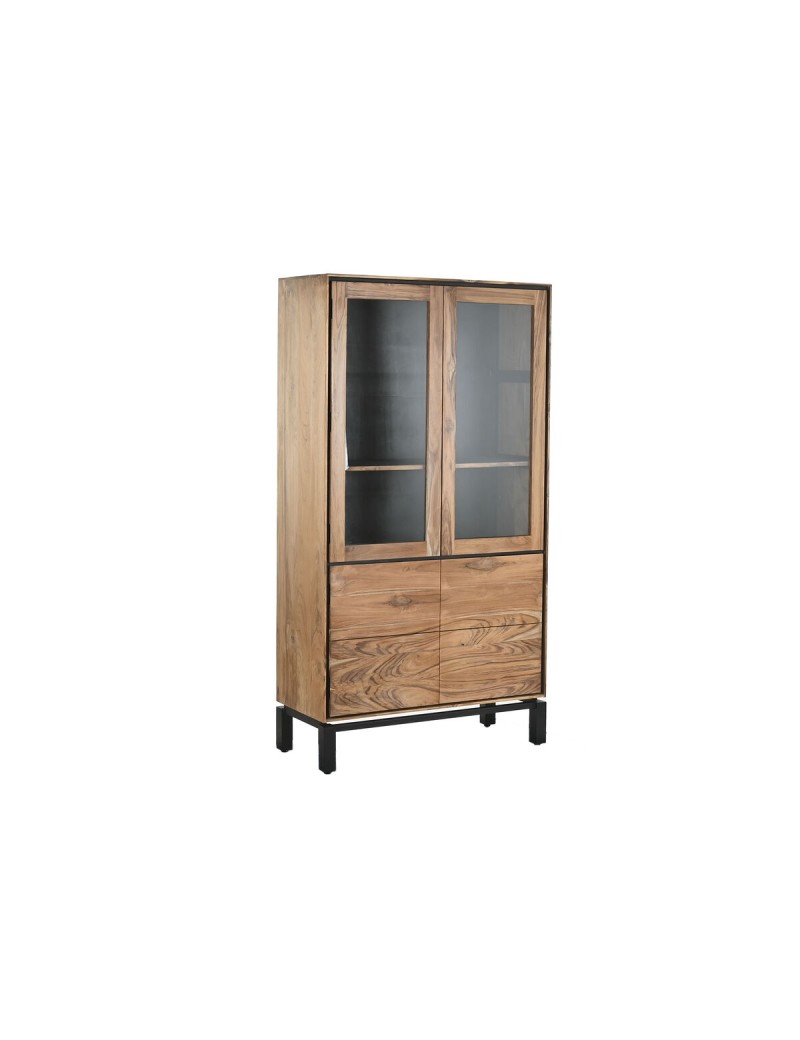 Présentoir Home ESPRIT Marron Noir Teck Acacia 100 x 40 x 185 cm