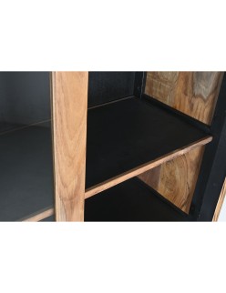 Présentoir Home ESPRIT Marron Noir Teck Acacia 100 x 40 x 185 cm