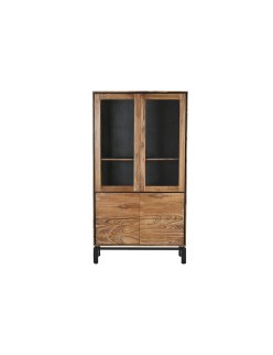Présentoir Home ESPRIT Marron Noir Teck Acacia 100 x 40 x 185 cm