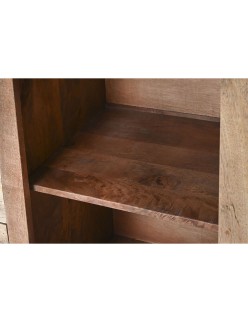Stand Espositore Home ESPRIT Marrone Cristallo Legno di mango 165 x 45 x 210 cm