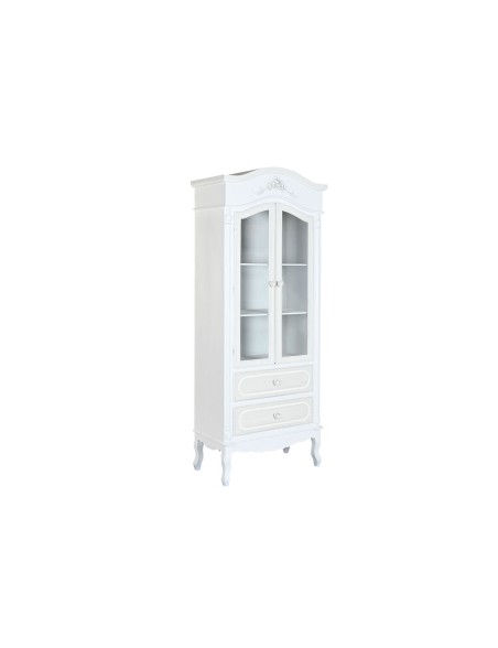 Présentoir Home ESPRIT Blanc Bois Verre 76 x 39 x 193 cm