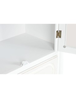 Présentoir Home ESPRIT Blanc Bois Verre 76 x 39 x 193 cm