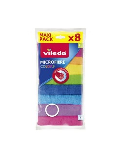 Panos de limpeza Vileda 148394 Multicolor (8 Peças)