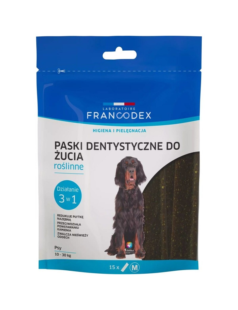 Snack pour chiens Francodex Dental Strips M 352,5 g