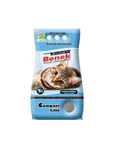 Sable pour chats Super Benek Compact Natural 5 L