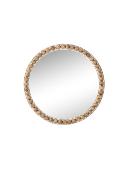 Miroir mural Home ESPRIT Blanc Marron Balles 71 x 4,5 x 71 cm