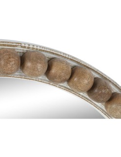 Wall mirror Home ESPRIT White Brown Balls 71 x 4,5 x 71 cm