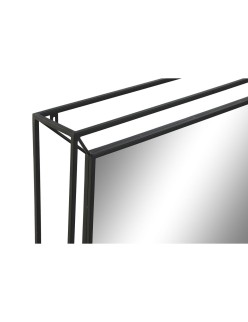 Espelho de parede Home ESPRIT Preto Vintage 90 x 10 x 90 cm