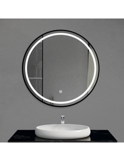 Miroir mural Home ESPRIT Noir Moderne 80 x 2 x 80 cm