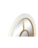 Wall mirror Home ESPRIT White Golden Window 68 x 4 x 128 cm