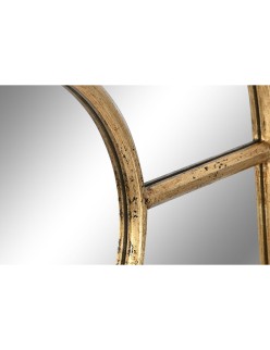 Wall mirror Home ESPRIT White Golden Window 68 x 4 x 128 cm
