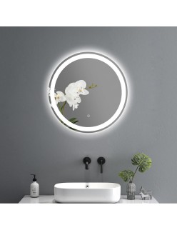 Specchio da parete Home ESPRIT Cristallo 80 x 0,5 x 80 cm