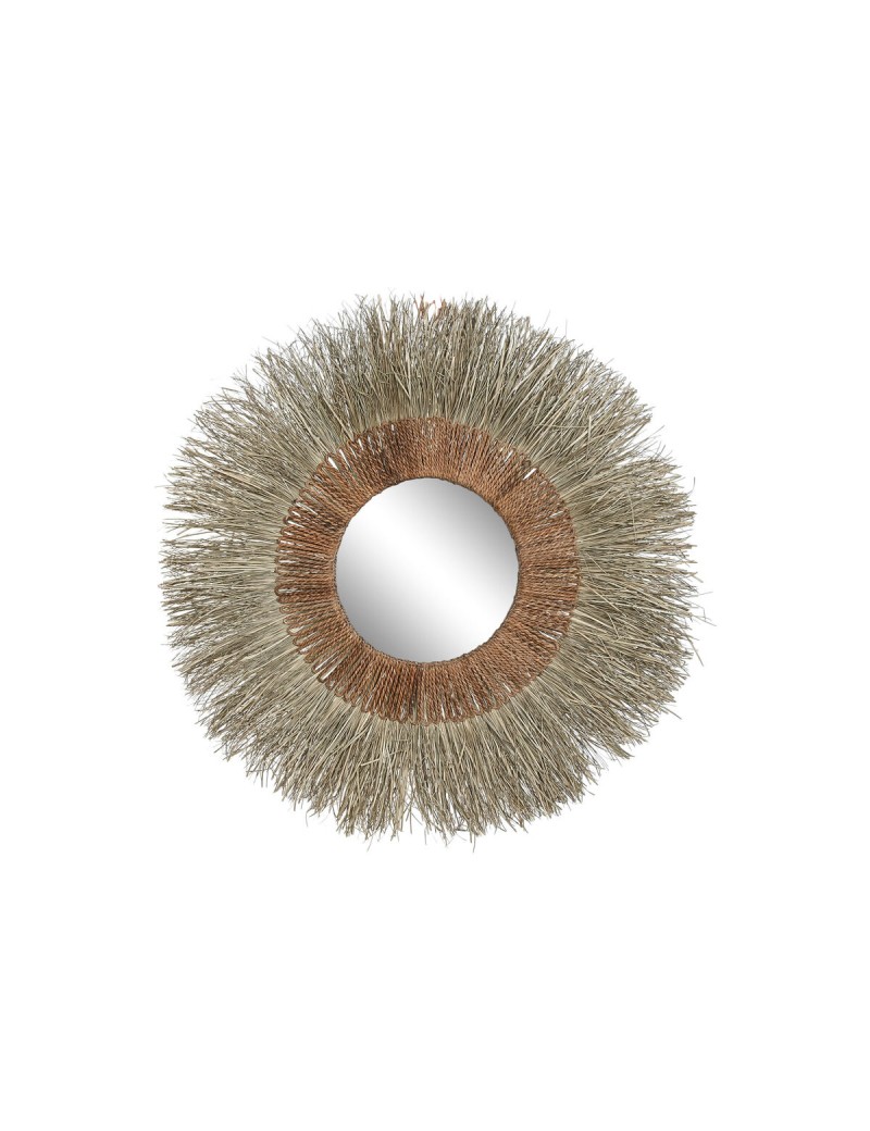 Miroir mural Home ESPRIT Marron Naturel Tropical 130 x 17 x 130 cm