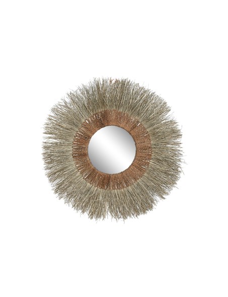 Miroir mural Home ESPRIT Marron Naturel Tropical 130 x 17 x 130 cm