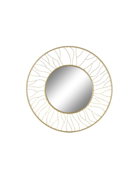 Miroir mural Home ESPRIT Doré 70 x 2 x 70 cm