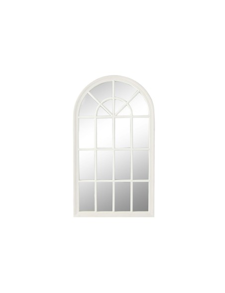 Wall mirror Home ESPRIT White Window 80 x 3,5 x 140 cm