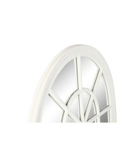 Wall mirror Home ESPRIT White Window 80 x 3,5 x 140 cm