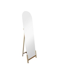 Espelho de Chão Home ESPRIT Natural Cristal Pinheiro 40 x 10 x 160 cm