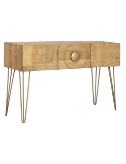 Console Home ESPRIT Doré 120 x 38 x 76 cm