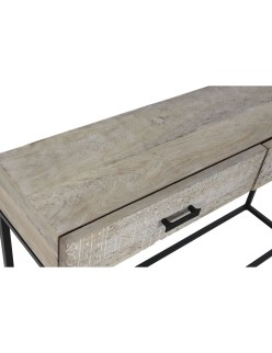 Consola Home ESPRIT Blanco 120 x 30 x 76 cm