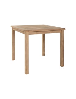 Table de Salle à Manger Home ESPRIT Marron Teck 80 x 80 x 77 cm