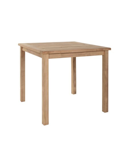 Table de Salle à Manger Home ESPRIT Marron Teck 80 x 80 x 77 cm