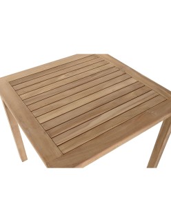 Table de Salle à Manger Home ESPRIT Marron Teck 80 x 80 x 77 cm