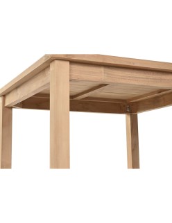 Table de Salle à Manger Home ESPRIT Marron Teck 80 x 80 x 77 cm