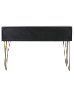 Consola Home ESPRIT Negro Dorado 120 x 38 x 76 cm