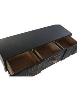 Consola Home ESPRIT Negro Dorado 120 x 38 x 76 cm