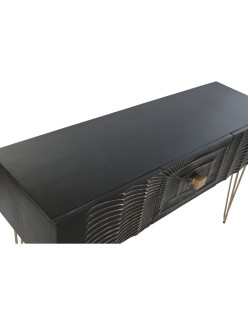 Consola Home ESPRIT Negro Dorado 120 x 38 x 76 cm