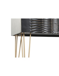 Consola Home ESPRIT Negro Dorado 120 x 38 x 76 cm