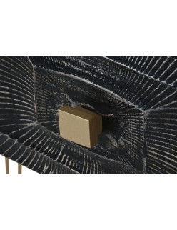 Consola Home ESPRIT Negro Dorado 120 x 38 x 76 cm