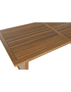Ensemble Table + Chaises Home ESPRIT Marron Corde Bois d'eucalyptus 230 x 100 x 75 cm