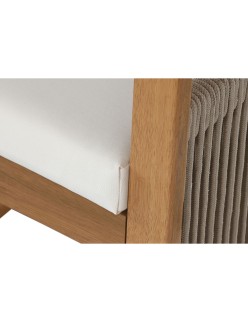 Ensemble Table + Chaises Home ESPRIT Marron Corde Bois d'eucalyptus 230 x 100 x 75 cm