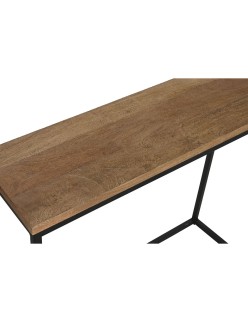 Consola Home ESPRIT Marrón Negro 96 x 30 x 77 cm (2 Piezas)
