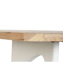 Table de Salle à Manger Home ESPRIT Blanc Naturel Bois Recyclé Bois de manguier 200 x 100 x 77 cm 200,5 x 100,5 x 77 cm