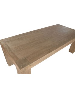 Table de Salle à Manger Home ESPRIT Naturel Bois 220 x 100 x 76 cm