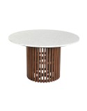 Table de Salle à Manger Home ESPRIT Bois d'acacia Terrazzo 130 x 130 x 76 cm