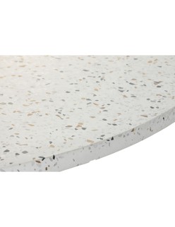 Table de Salle à Manger Home ESPRIT Bois d'acacia Terrazzo 130 x 130 x 76 cm