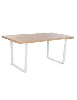Table de Salle à Manger Home ESPRIT Marron Noir Fer Bois MDF 160 x 90 x 75 cm