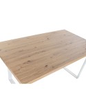 Table de Salle à Manger Home ESPRIT Marron Noir Fer Bois MDF 160 x 90 x 75 cm
