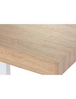 Table de Salle à Manger Home ESPRIT Marron Noir Fer Bois MDF 160 x 90 x 75 cm