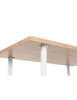 Table de Salle à Manger Home ESPRIT Marron Noir Fer Bois MDF 160 x 90 x 75 cm
