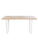 Table de Salle à Manger Home ESPRIT Marron Noir Fer Bois MDF 160 x 90 x 75 cm