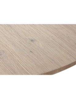 Table de Salle à Manger Home ESPRIT Blanc Marron Fer Bois MDF 120 x 120 x 75 cm
