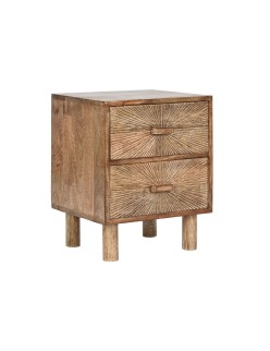Table de Nuit Home ESPRIT Naturel 40 x 34 x 50 cm