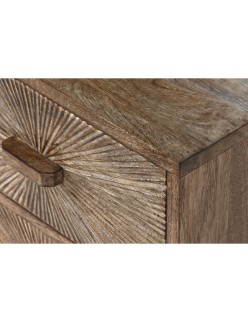Table de Nuit Home ESPRIT Naturel 40 x 34 x 50 cm