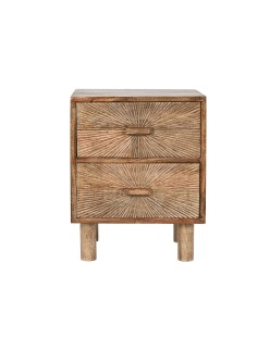 Table de Nuit Home ESPRIT Naturel 40 x 34 x 50 cm